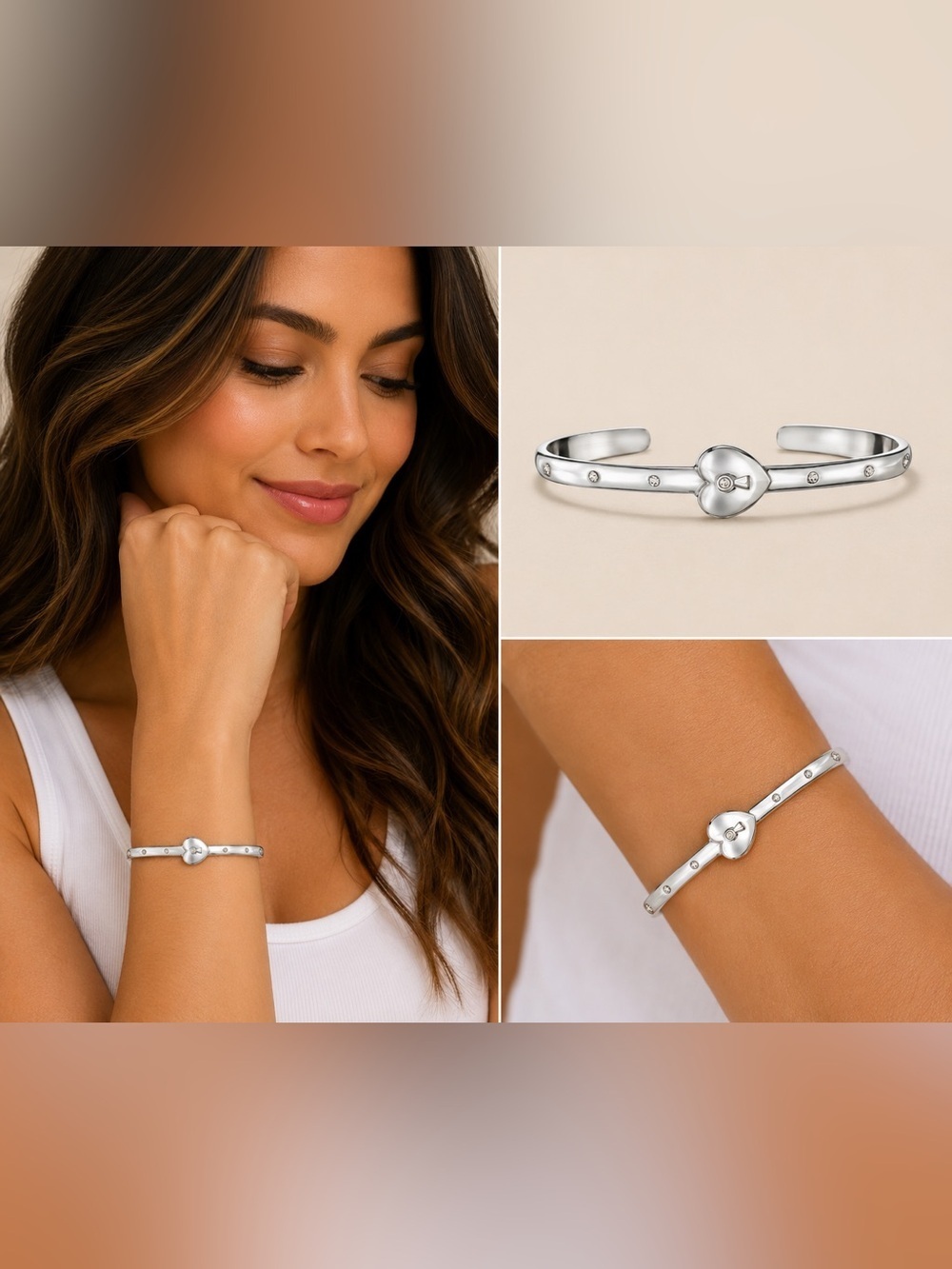 AVON YOU HOLD THE KEY CUFF BRACELET (NEW WITH TAG)